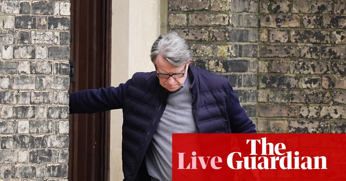 Met police arrest former British ambassador to US Peter Mandelson – as it happened | Politics